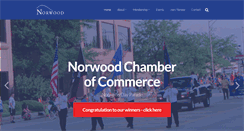 Desktop Screenshot of norwoodchamberofcommerce.org